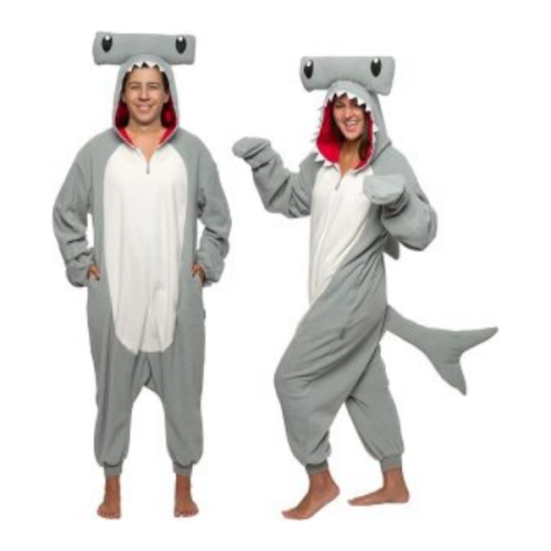 Halloween Christmas Hammerhead Shark Mens Womens Onesie Costumes Kigurumi