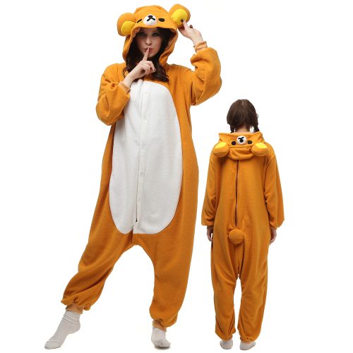 Halloween Christmas Rilakkuma Mens Womens Onesie Costumes Kigurumi